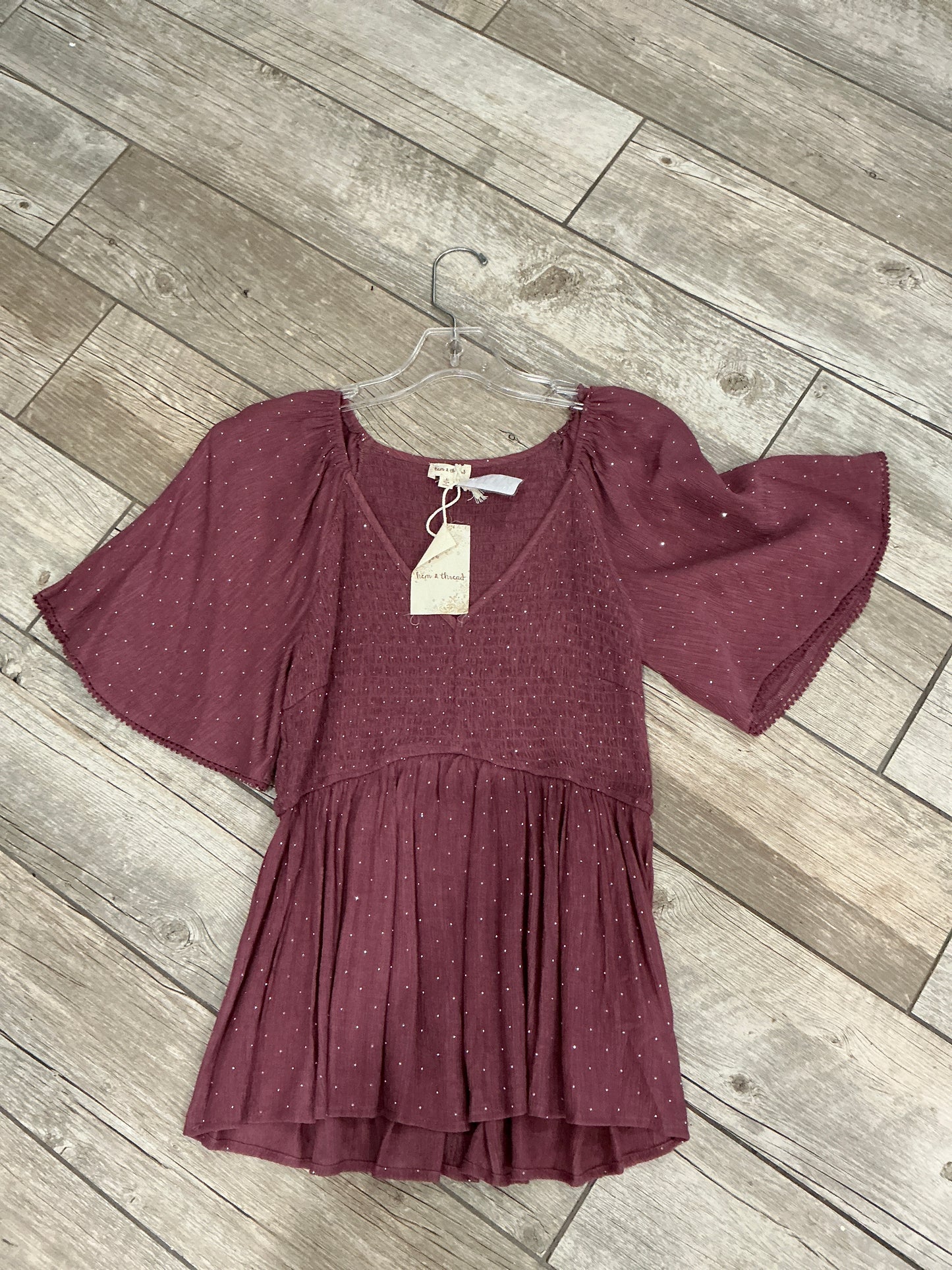 SPARKLE AND FLUTTER TOP-PP