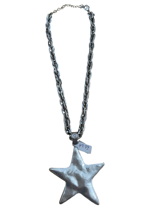 Silver Starfall Chain Necklace