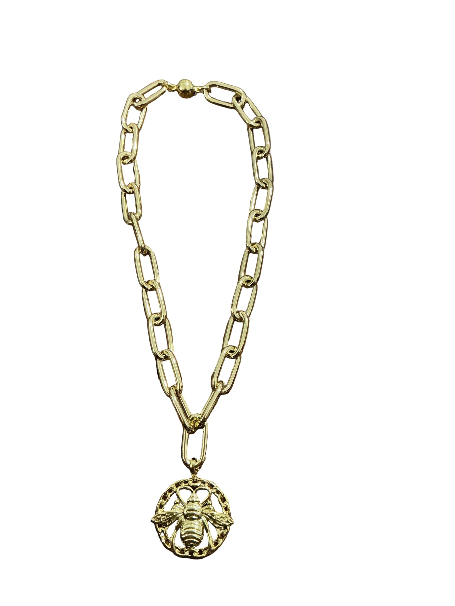GOLD CHAIN W/BEE PENDANT