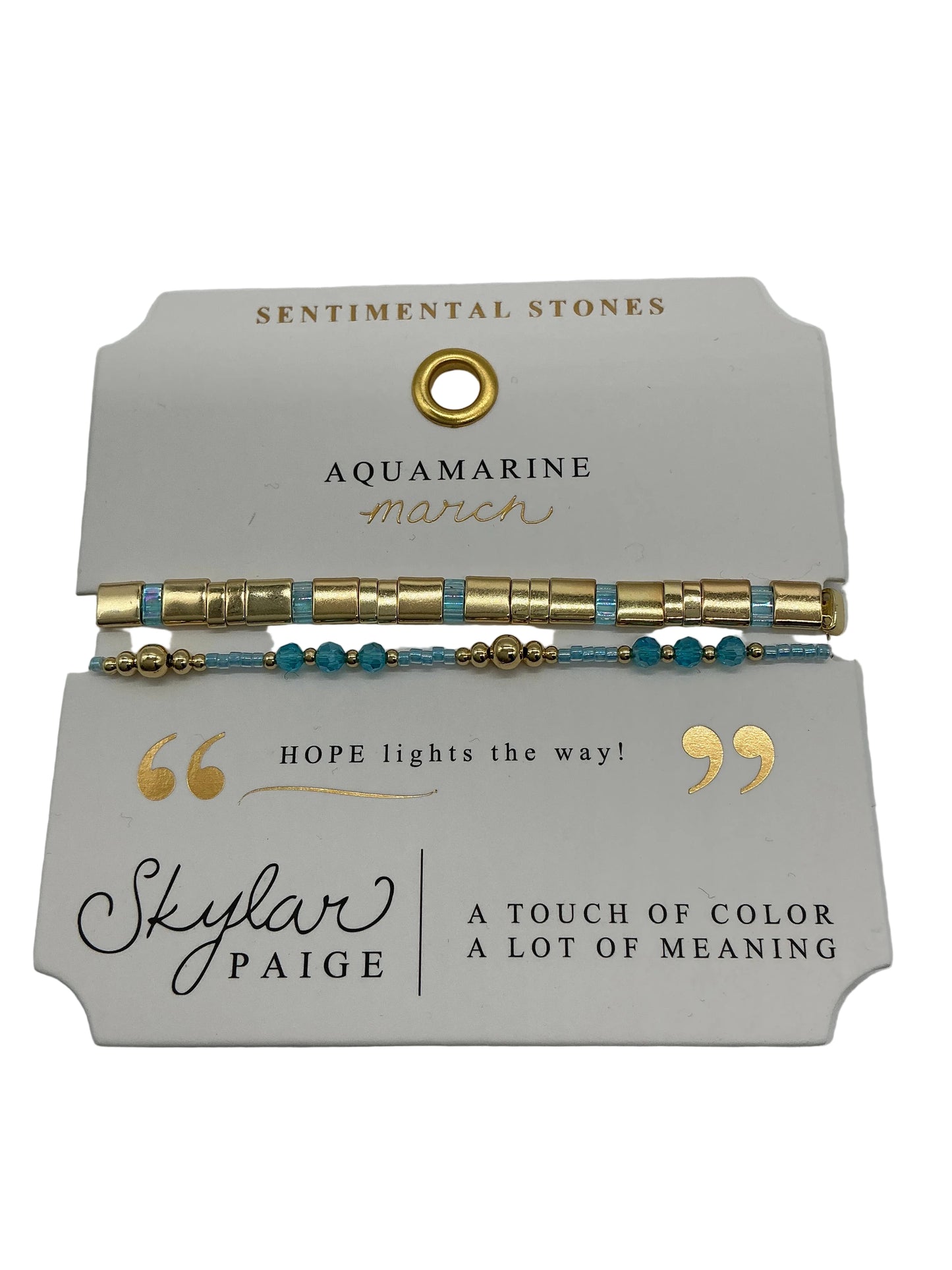 MORSE CODE-SENTIMENTAL STONES COLLECTION BRACELET
