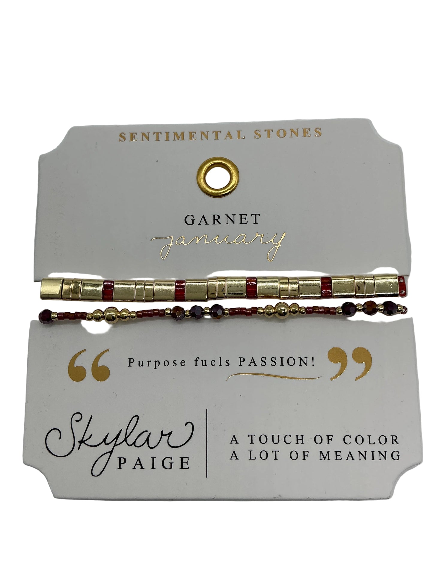 MORSE CODE-SENTIMENTAL STONES COLLECTION BRACELET