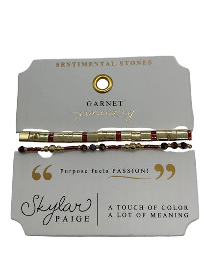 MORSE CODE-SENTIMENTAL STONES COLLECTION BRACELET