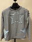 Grey Stripe Star Pullover