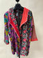 3/4 LENGTH MULTI COLOR QUILTED JKT