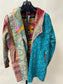 3/4 LENGTH MULTI COLOR QUILTED JKT