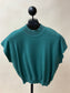 Mock Neck Short Sleeve Sweater Top