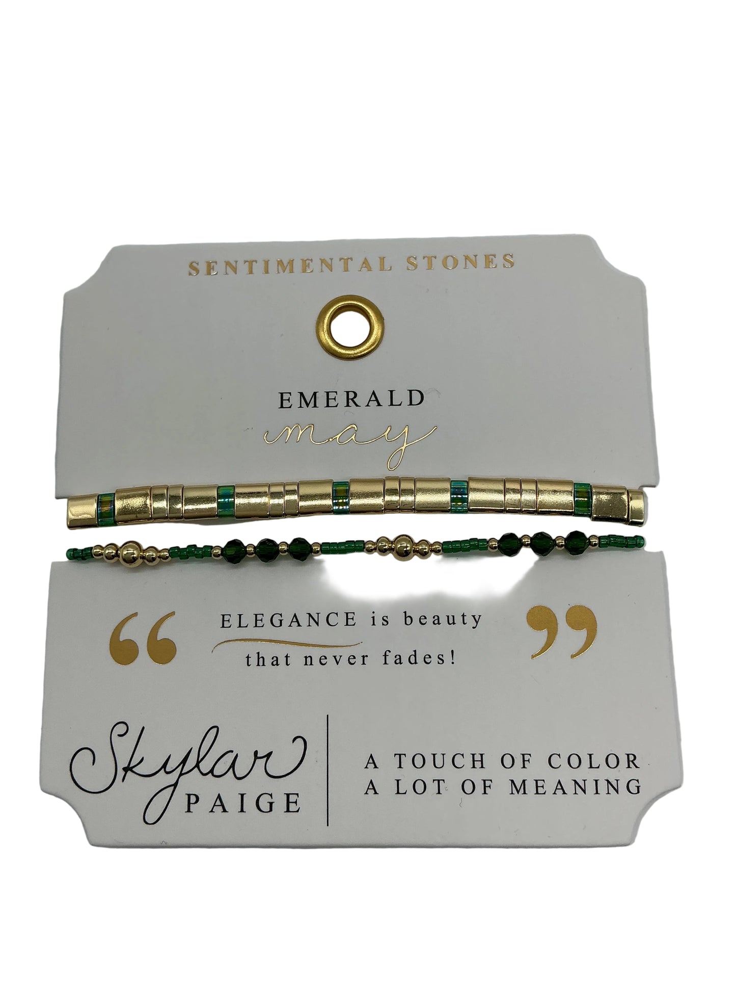 MORSE CODE-SENTIMENTAL STONES COLLECTION BRACELET