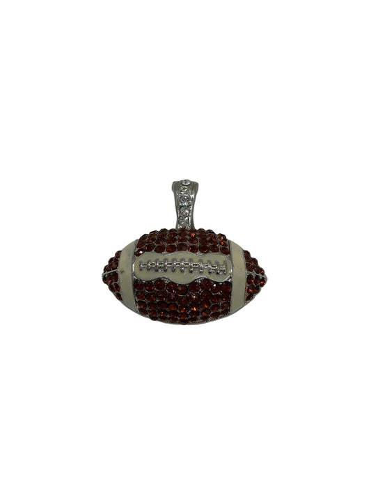 FOOTBALL RHINESTONE PENDANT