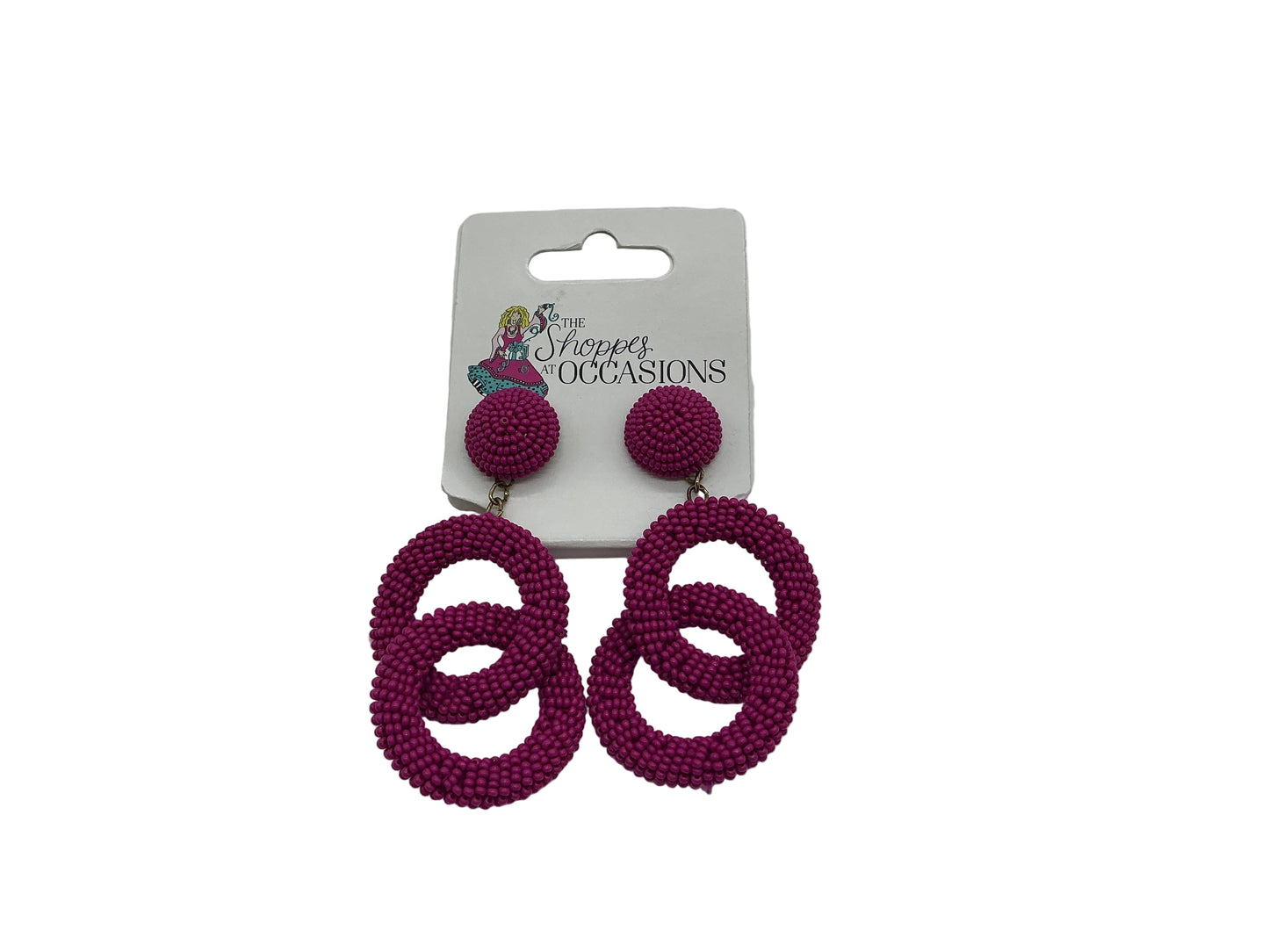 Double Dangle Circle Earrings