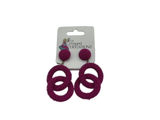 Double Dangle Circle Earrings
