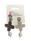 SILVER CROSS W/PEARL & RHINESTONE