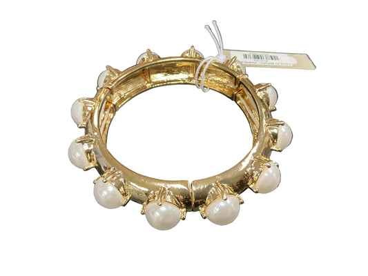 GOLD BRAC W/PEARL