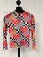 Red & Black Checkered Mesh Top