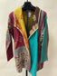 3/4 LENGTH MULTI COLOR QUILTED JKT