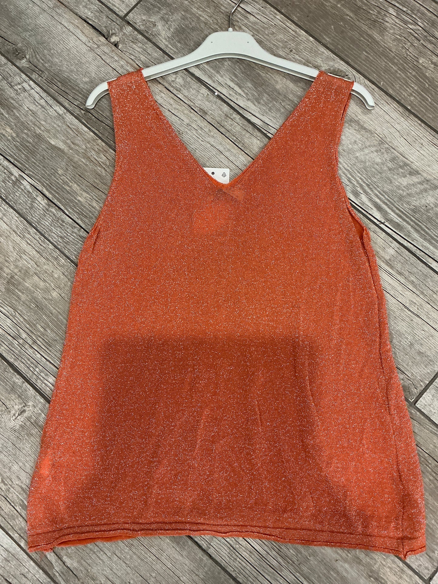 SHIMMERY DOUBLE V-NECK TANK(1946