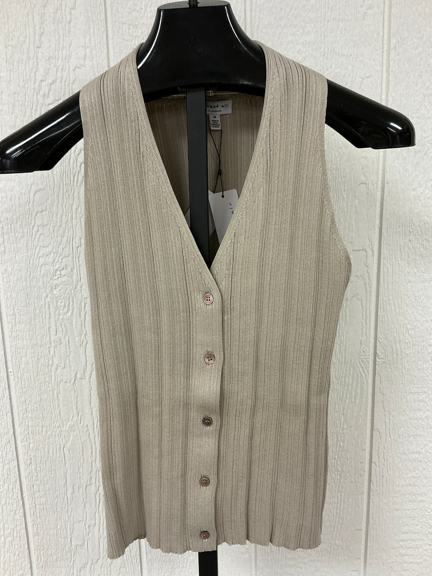 Button Down Ribbed Sweater Vest