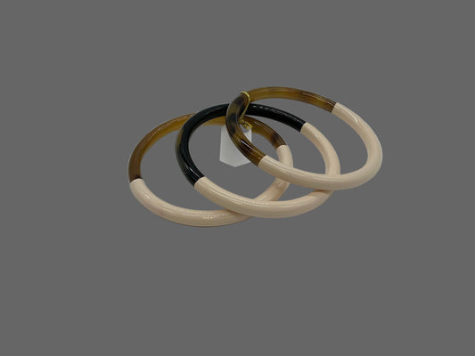 LACQUERED NATURAL BANGLE SET