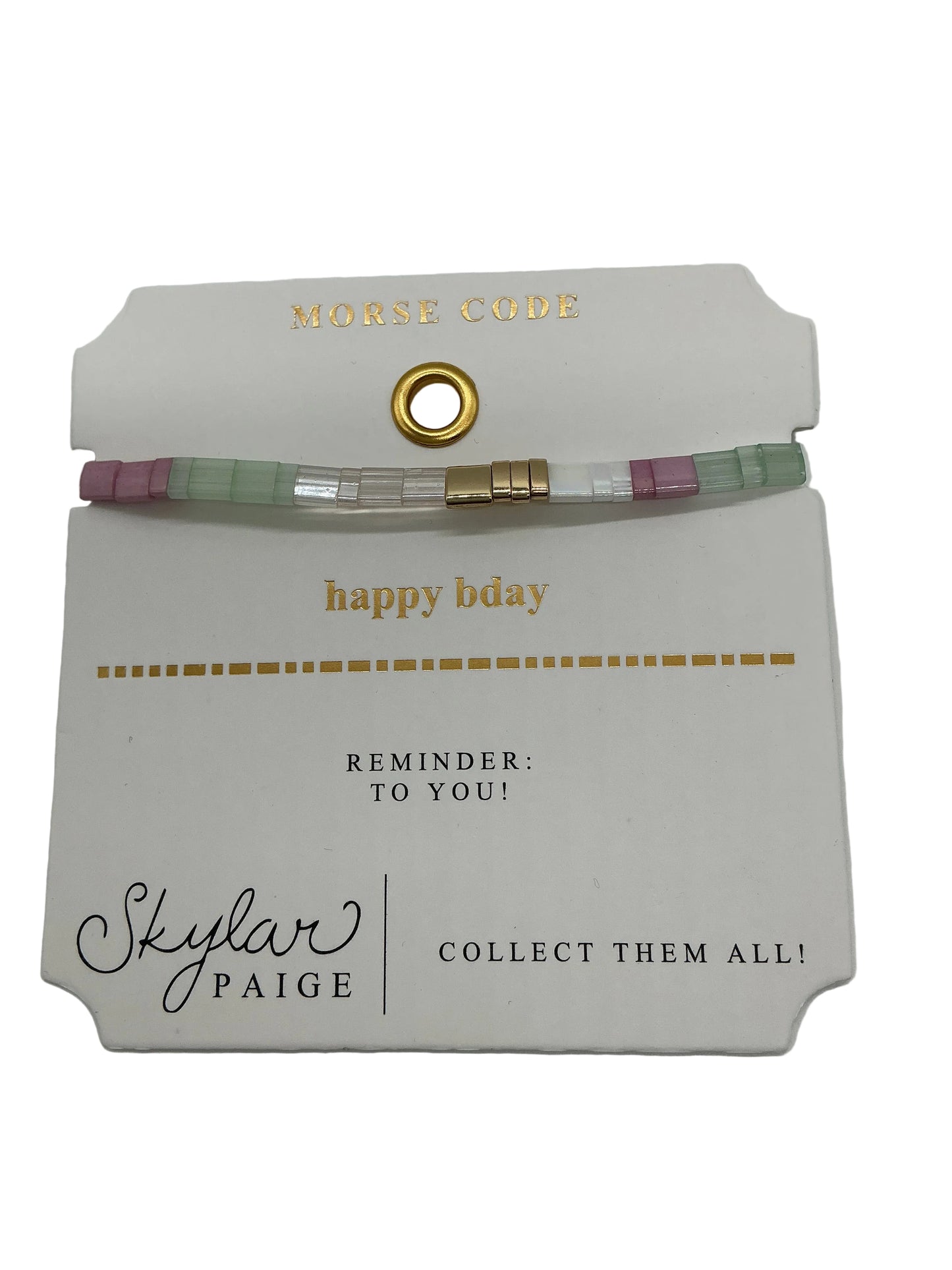 MORSE CODE-NOTE TO SELF COLLECTION