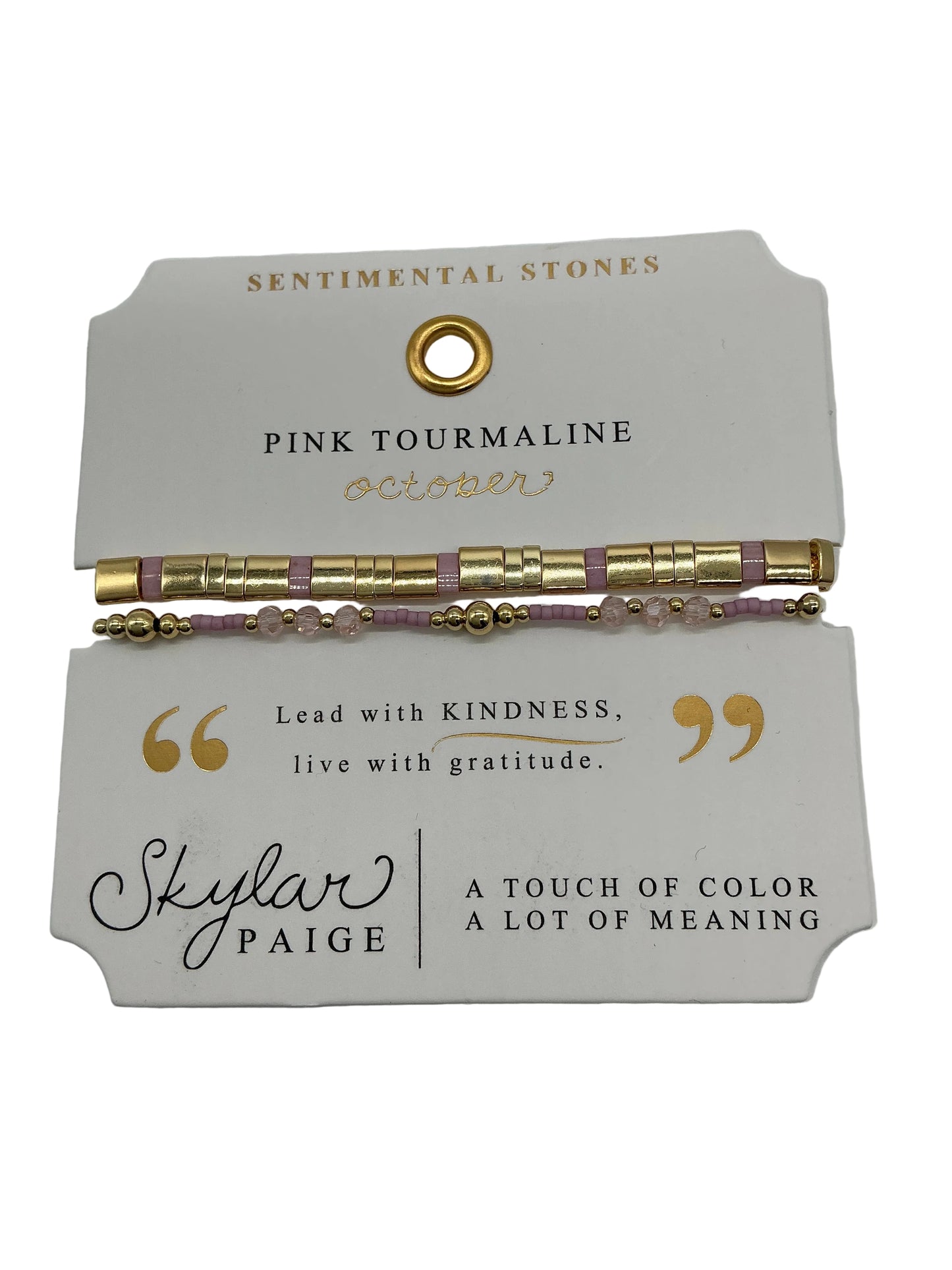 MORSE CODE-SENTIMENTAL STONES COLLECTION BRACELET