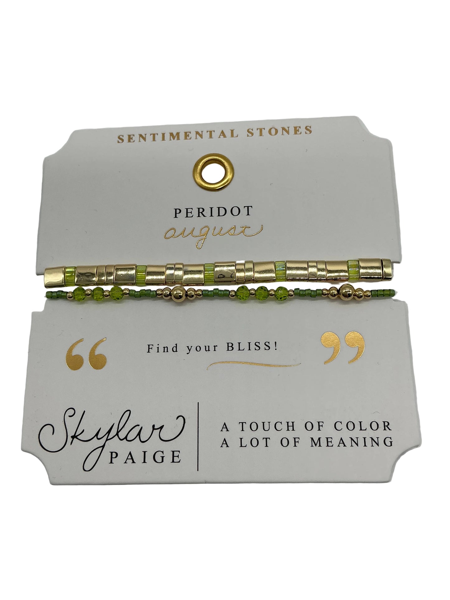 MORSE CODE-SENTIMENTAL STONES COLLECTION BRACELET