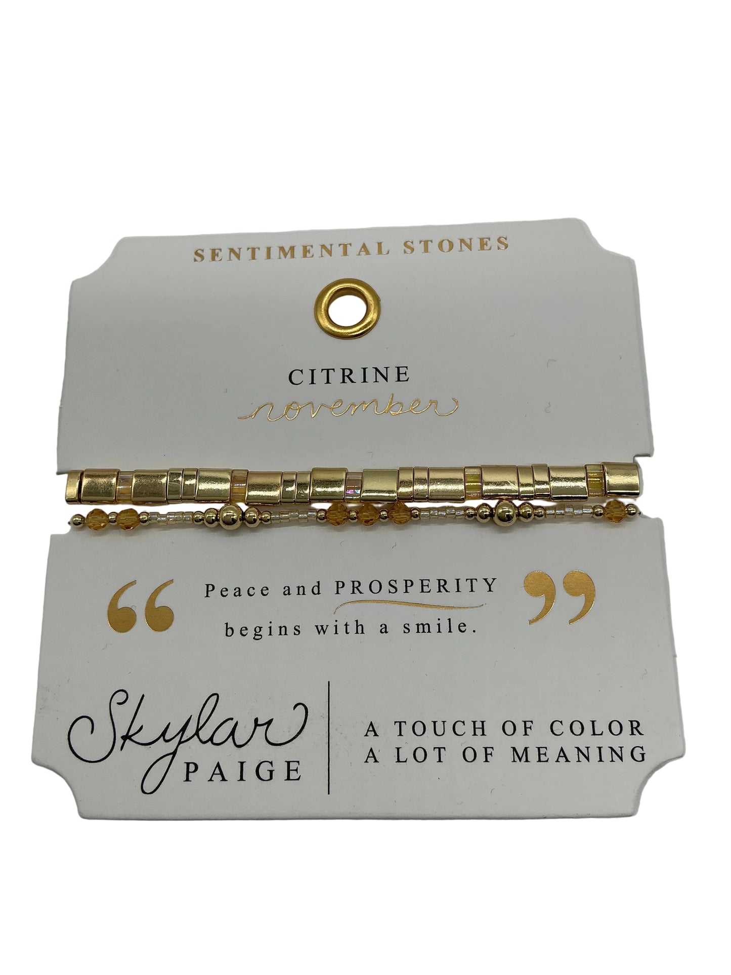 MORSE CODE-SENTIMENTAL STONES COLLECTION BRACELET