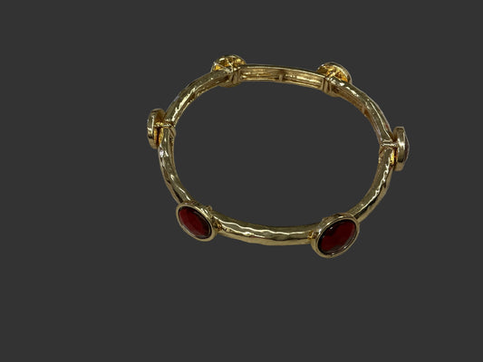 OVAL GLASS STATION BANGLE BRAC