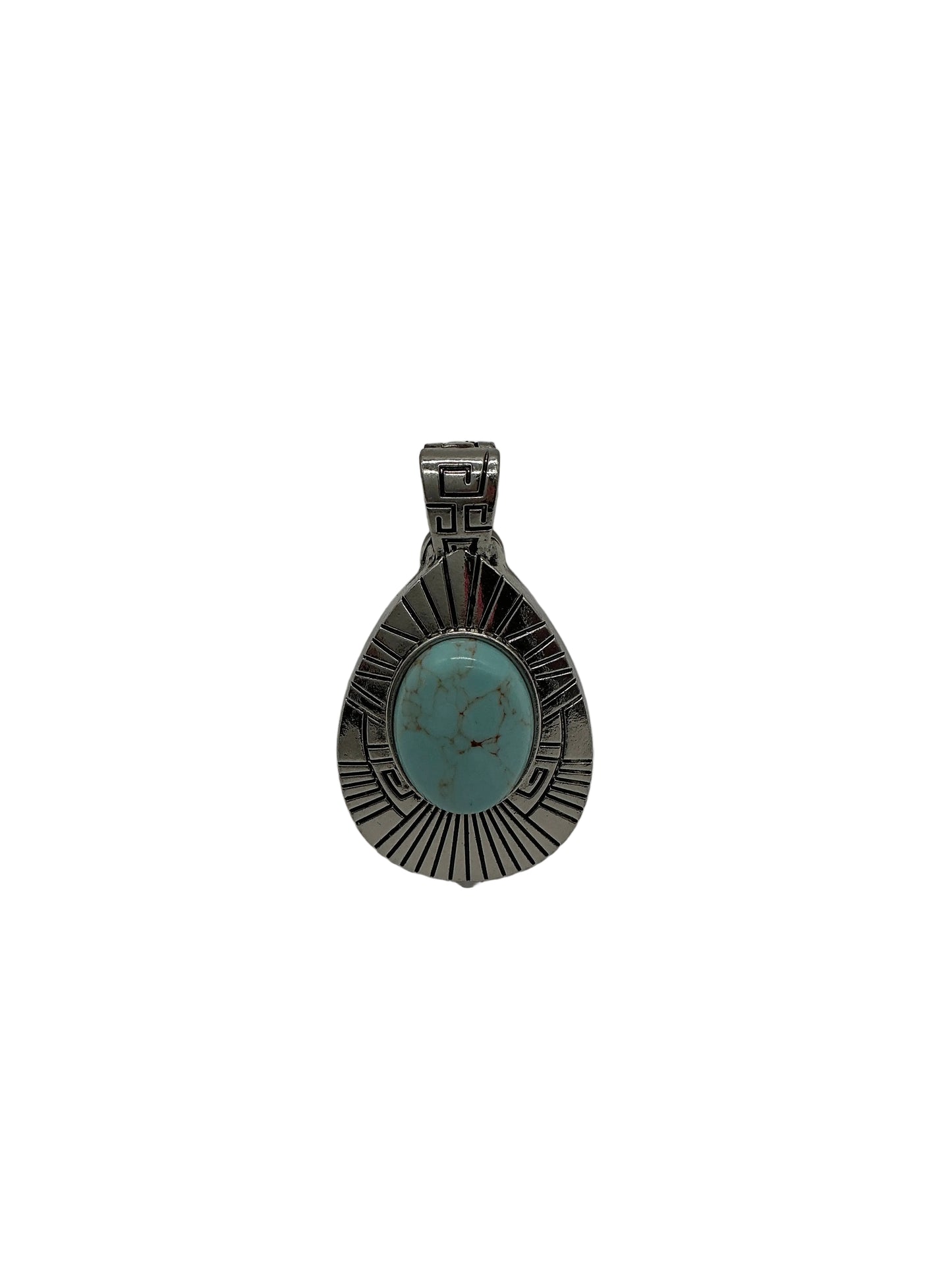 TURQUOISE & SILVER PENDANT