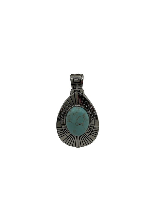 TURQUOISE & SILVER PENDANT