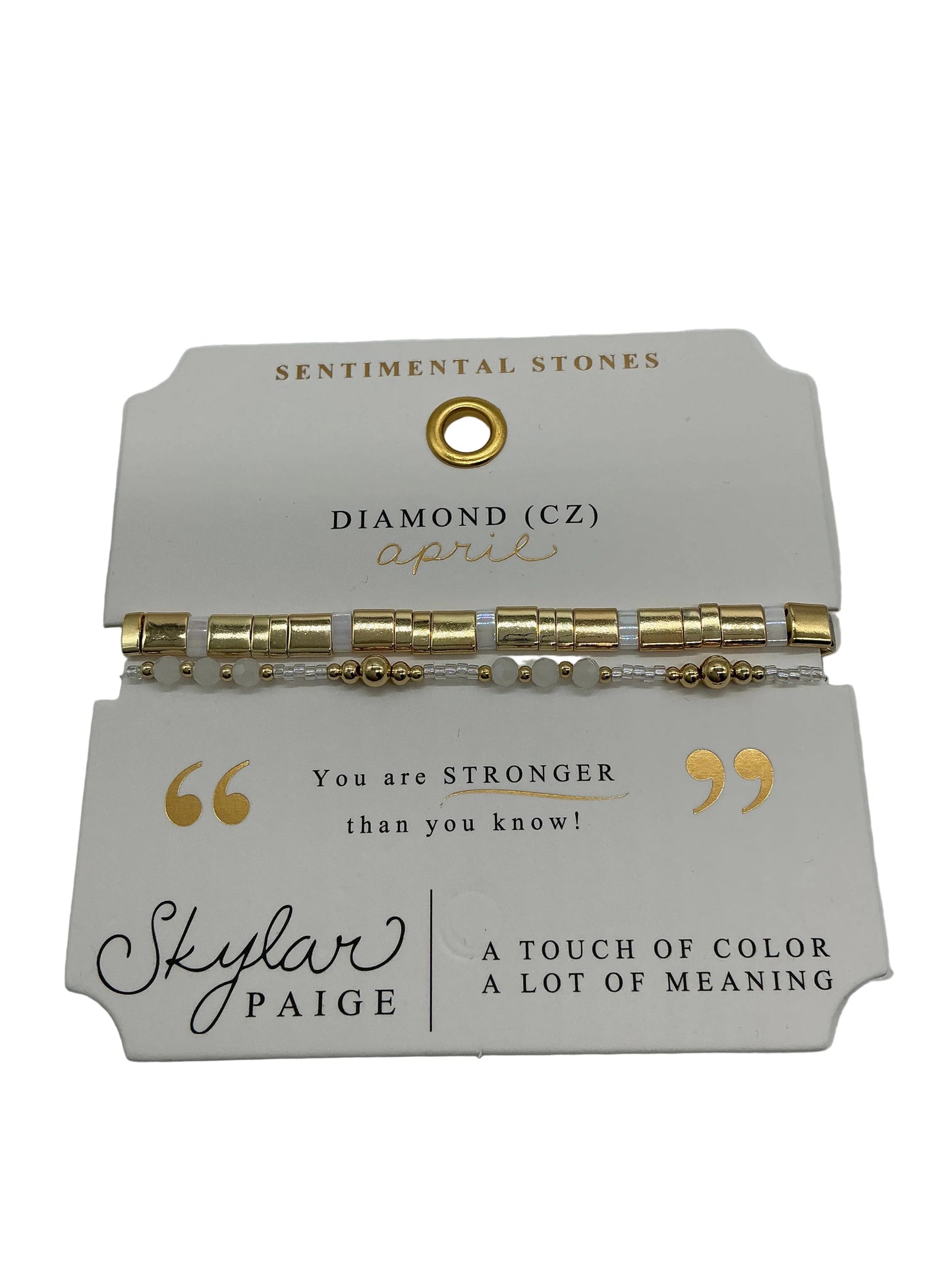 MORSE CODE-SENTIMENTAL STONES COLLECTION BRACELET