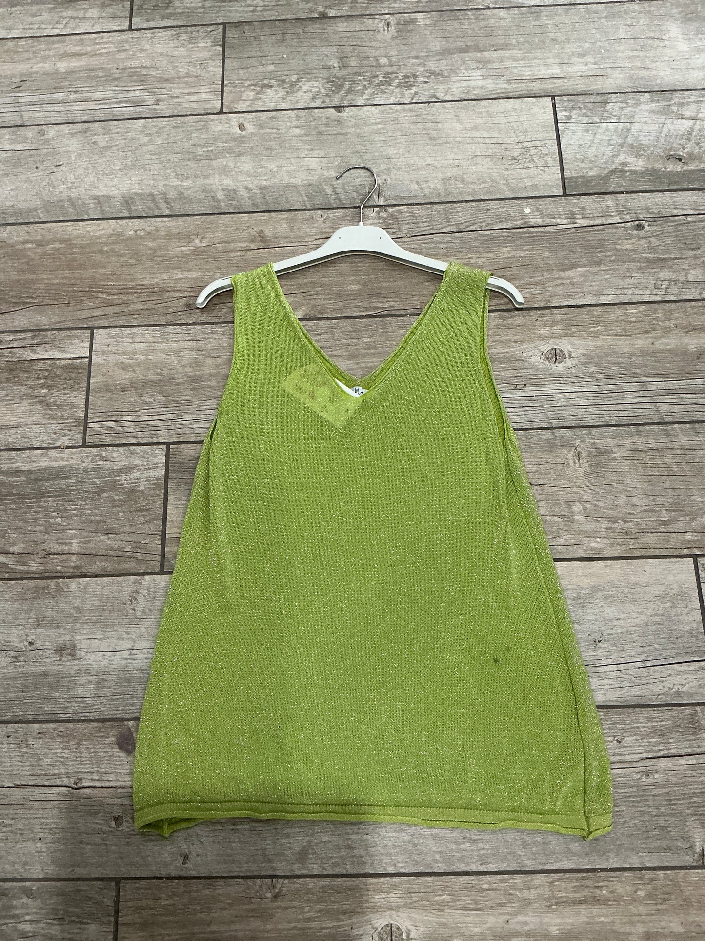 SHIMMERY DOUBLE V-NECK TANK(1946