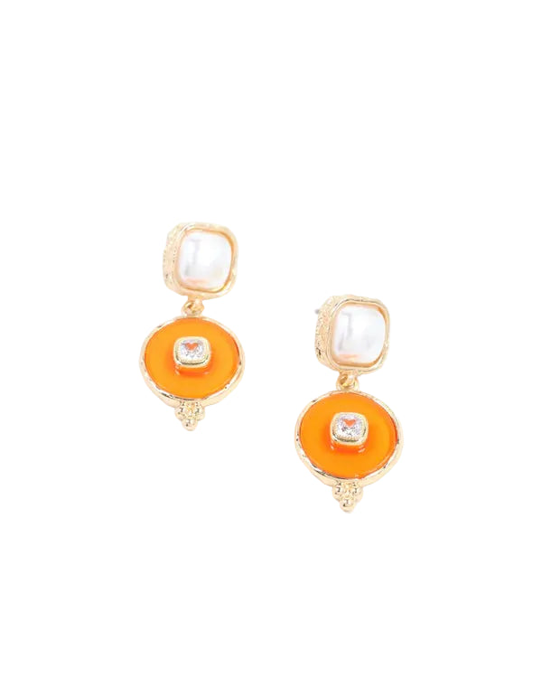 Lismore Pearl Circle Drop Earring