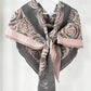 Rose Pattern Triangle Scarf