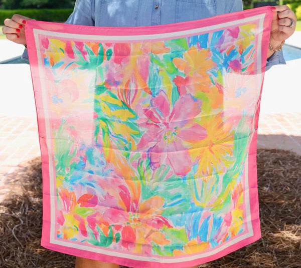Wendy Watercolor Print Scarf